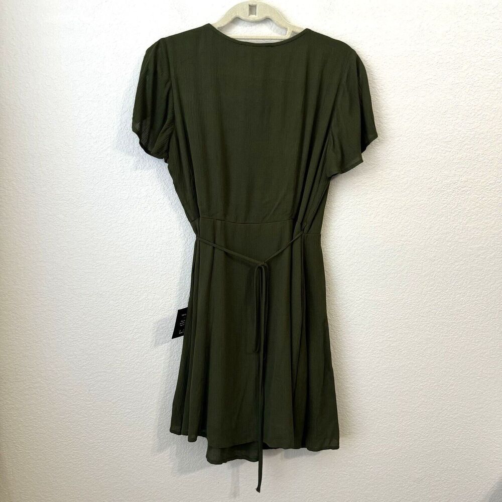 Lulus Dress Womens Size Small Green Wrap Harbor Point New - Picture 2 of 10